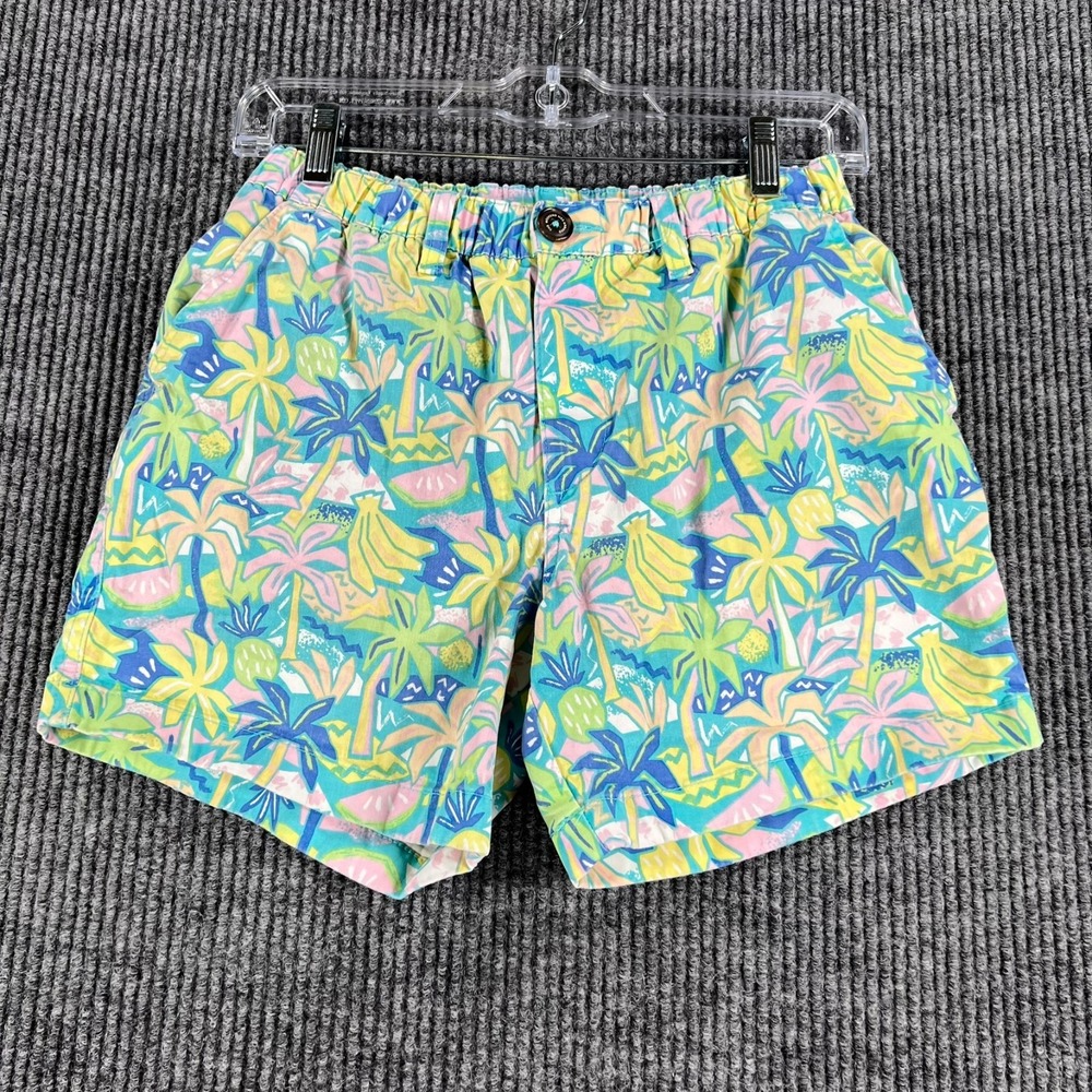 Chubbies Shorts Mens XS Extra Small Yellow Bananas Stretch Waist Summer Weekend